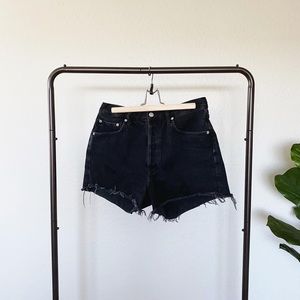 Agolde Dee Ultra High Rise Denim Shorts Tidal